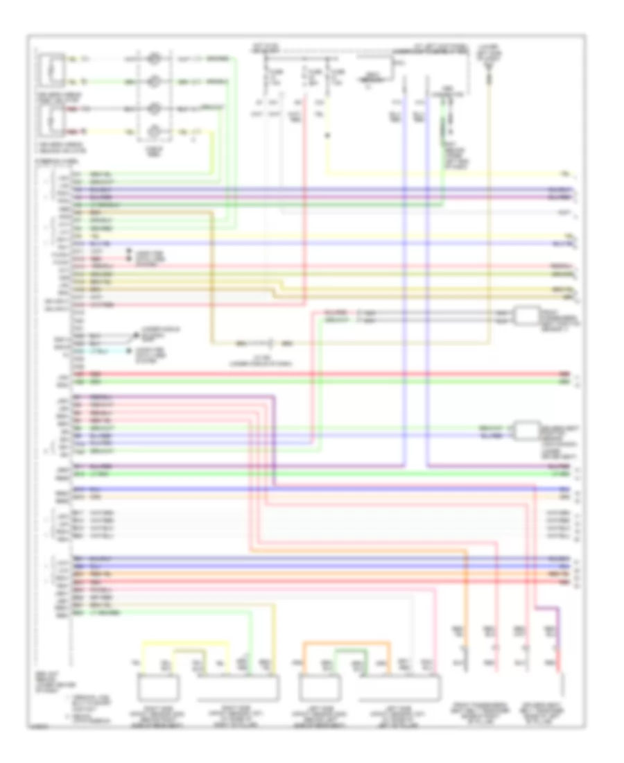 Supplemental Restraints Wiring Diagram 1 of 3 for Honda Ridgeline RT 2009