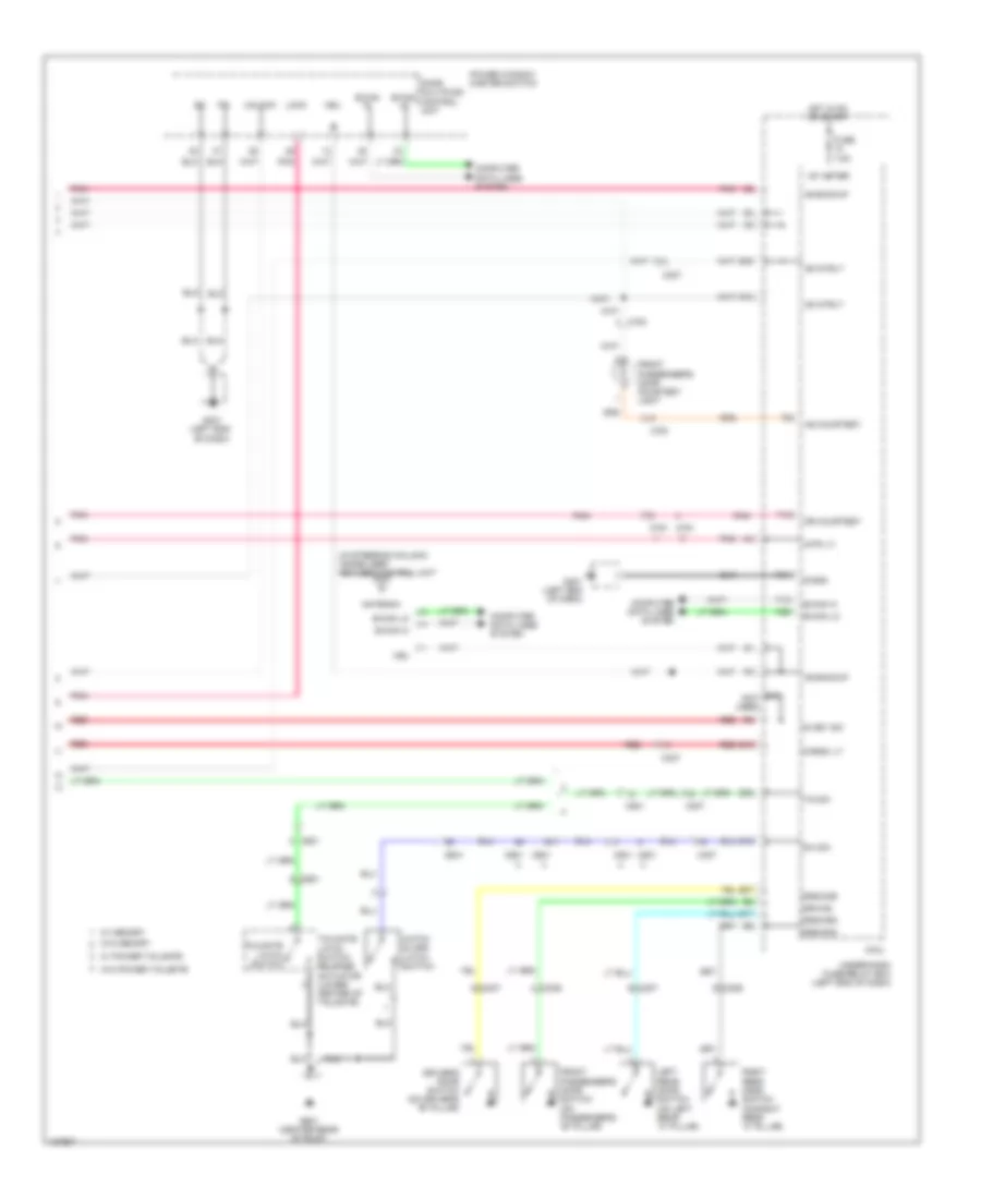 Courtesy Lamps Wiring Diagram 3 of 3 for Honda Pilot Touring 2014