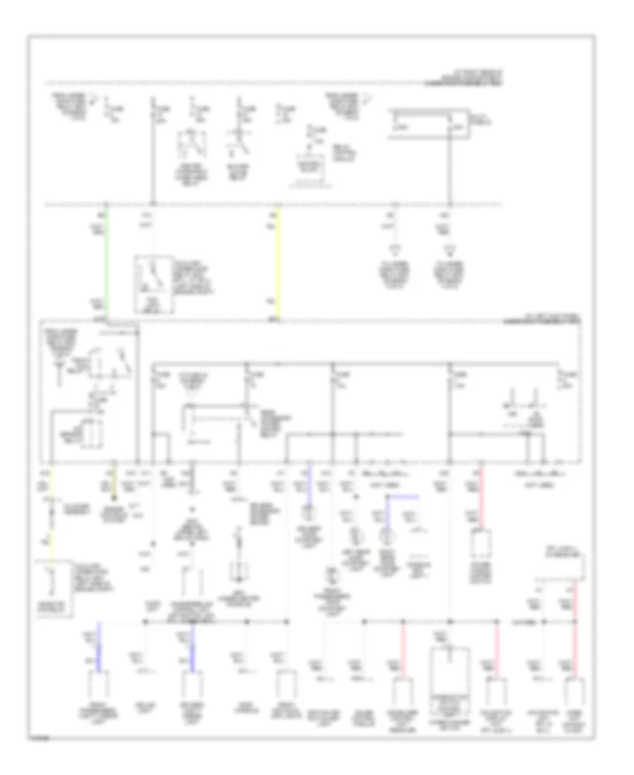 Power Distribution Wiring Diagram (3 of 5) for Honda Ridgeline RTL 2009