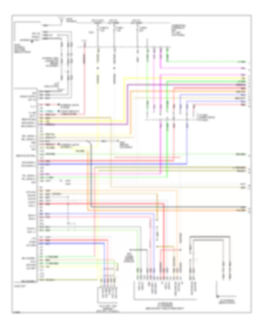Radio Wiring Diagram, without Navigation (1 of 2) for Honda Ridgeline RTL 2009