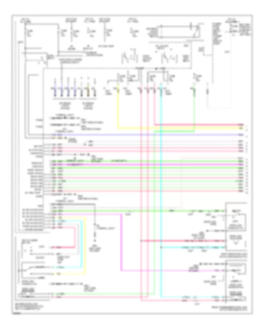 Forced Entry Wiring Diagram 1 of 2 for Honda Insight 2011