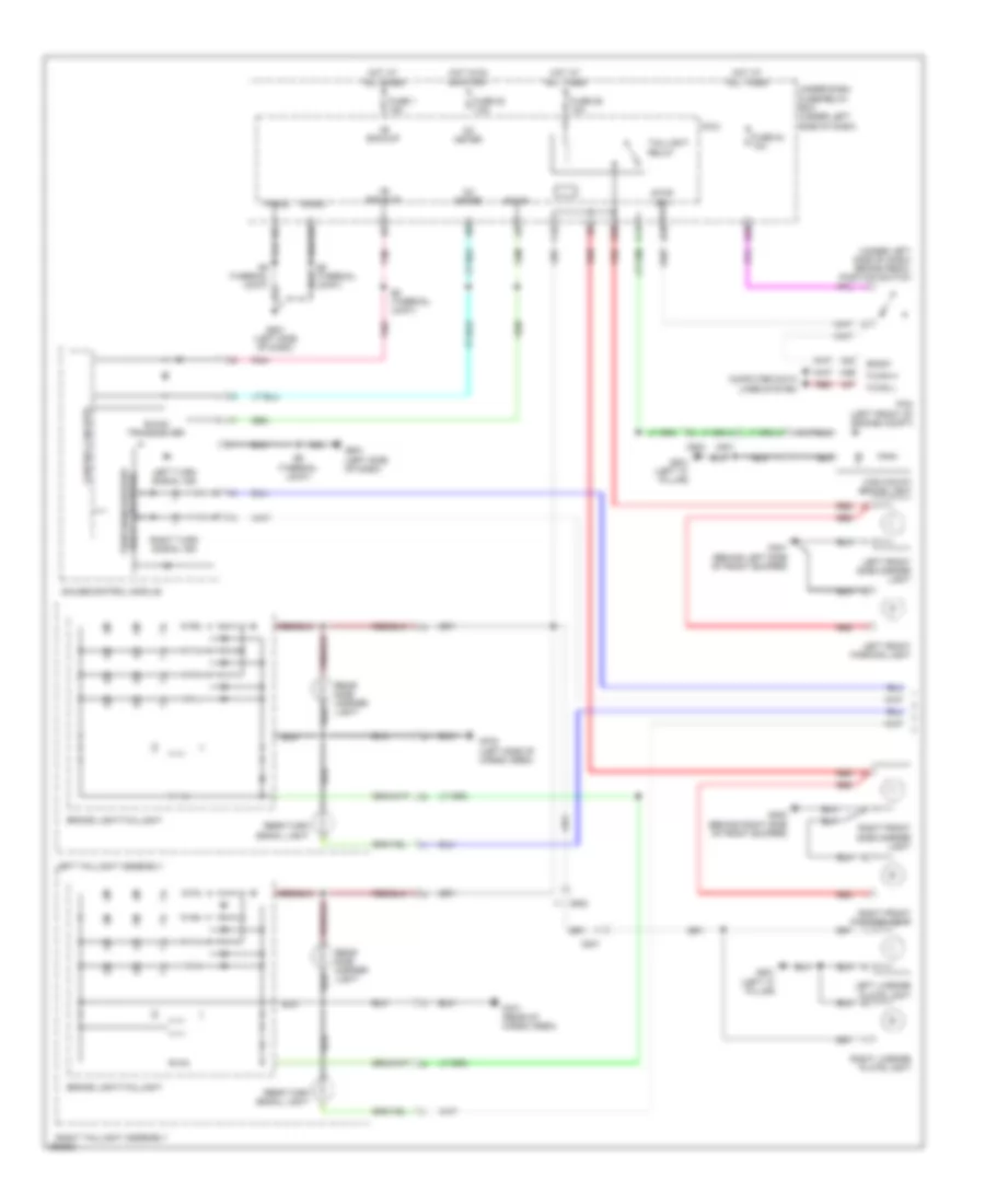 Exterior Lamps Wiring Diagram (1 of 2) for Honda Insight 2011