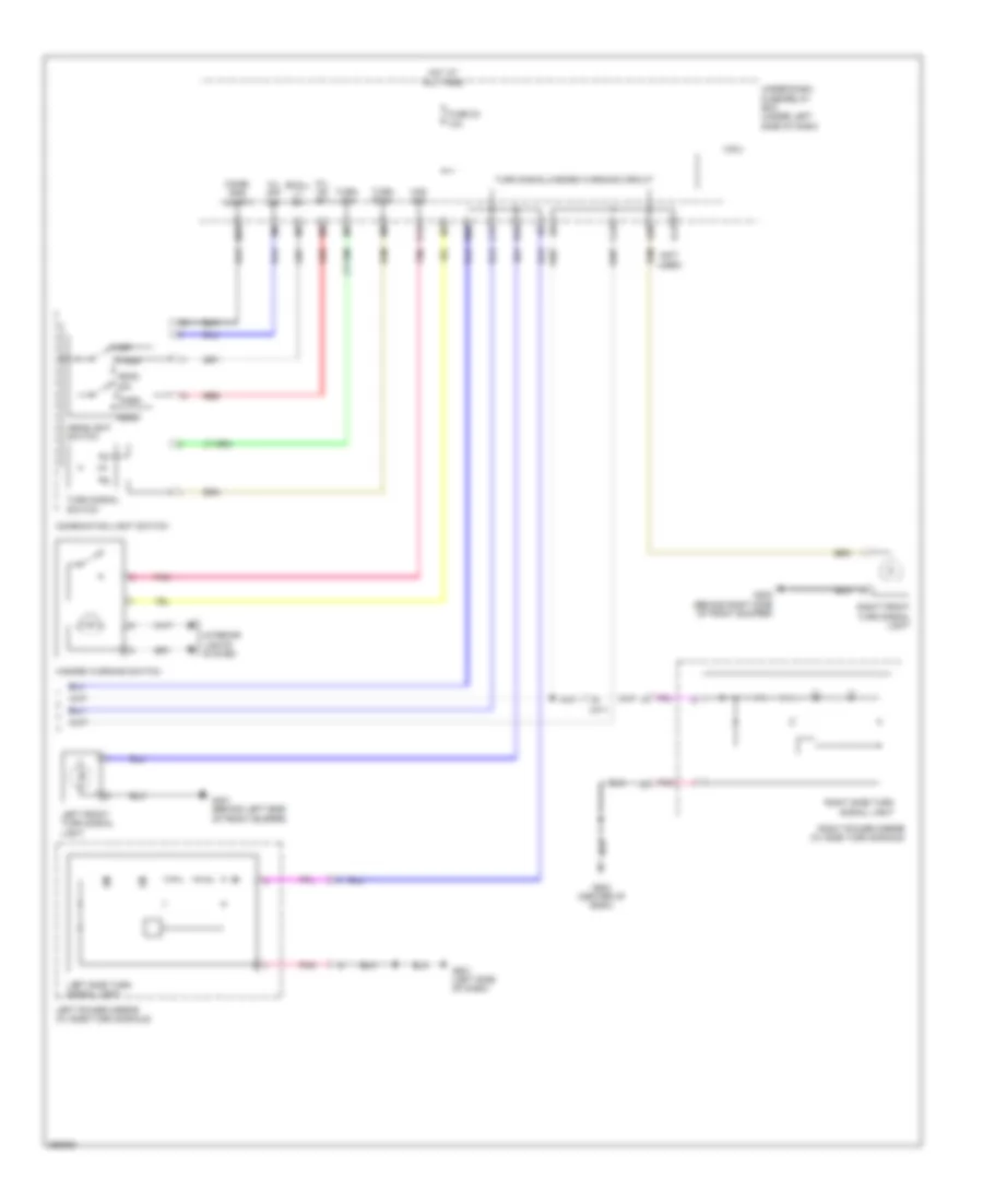 Exterior Lamps Wiring Diagram 2 of 2 for Honda Insight 2011