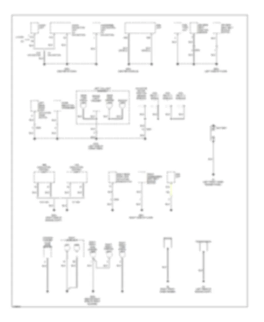 Ground Distribution Wiring Diagram 3 of 4 for Honda Insight 2011