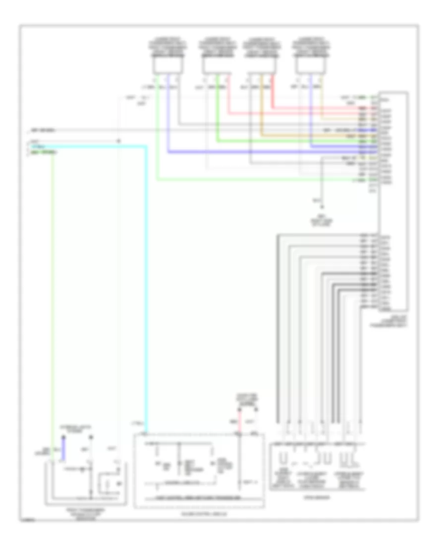Supplemental Restraints Wiring Diagram (3 of 3) for Honda Insight 2011