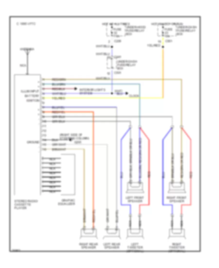 Radio Wiring Diagrams for Honda Civic LX 1992