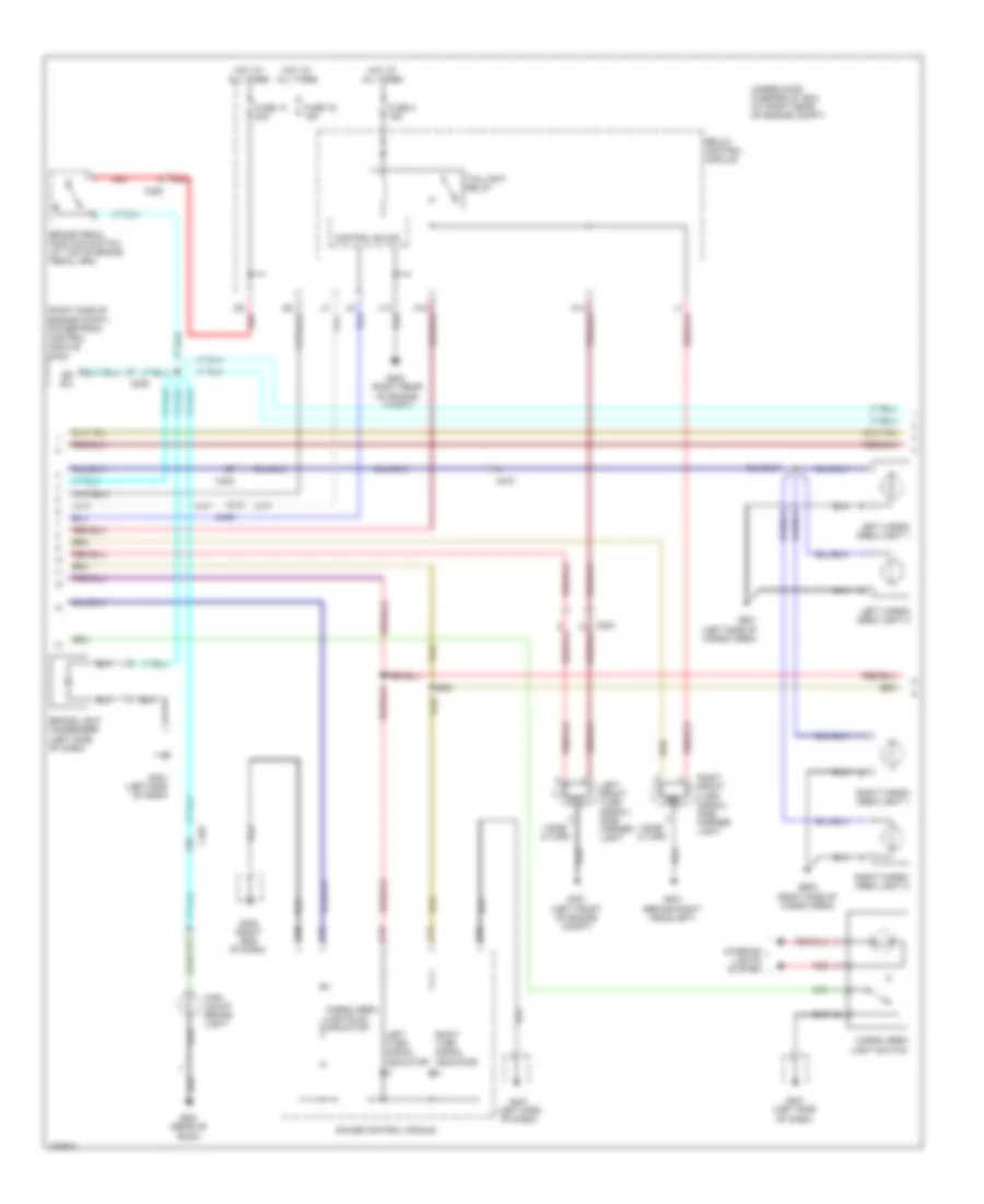 Exterior Lamps  Trailer Connector Wiring Diagram (2 of 3) for Honda Ridgeline RT 2014