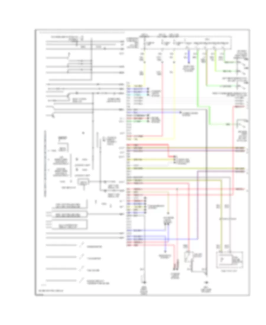 Instrument Cluster Wiring Diagram 1 of 2 for Honda Ridgeline RT 2014