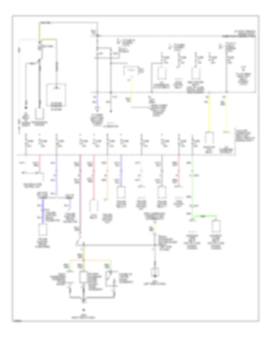 Power Distribution Wiring Diagram 1 of 5 for Honda Ridgeline RT 2014