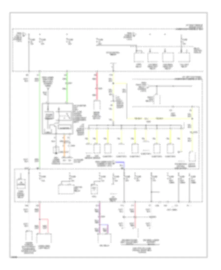 Power Distribution Wiring Diagram 2 of 5 for Honda Ridgeline RT 2014