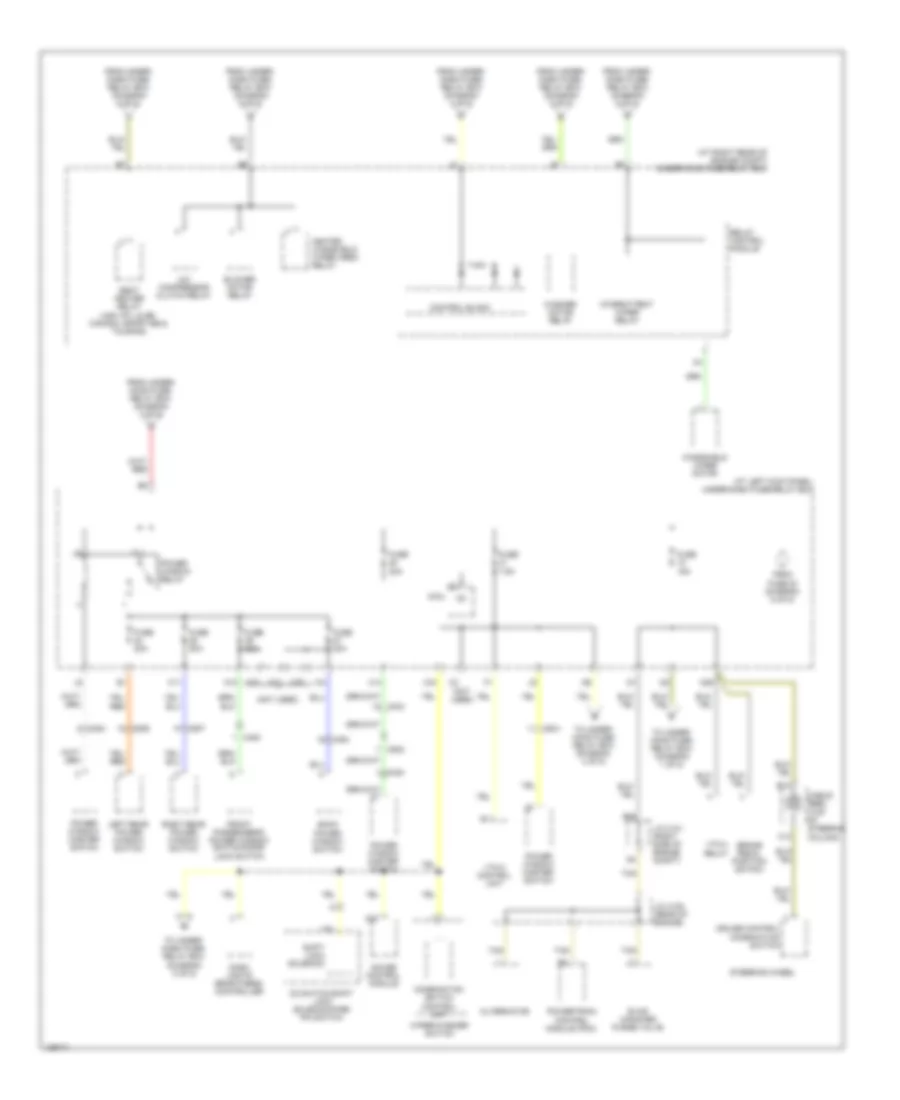 Power Distribution Wiring Diagram (4 of 5) for Honda Ridgeline RT 2014