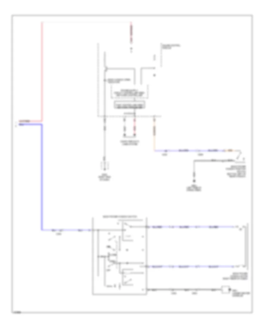 Power Windows Wiring Diagram 3 of 3 for Honda Ridgeline RT 2014