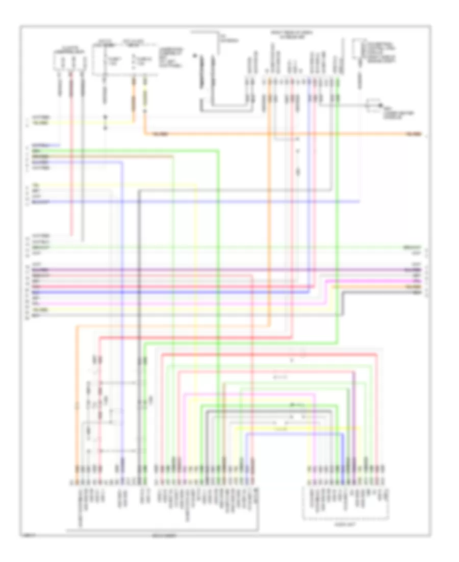 Radio Wiring Diagram, with Navigation (2 of 4) for Honda Ridgeline RT 2014