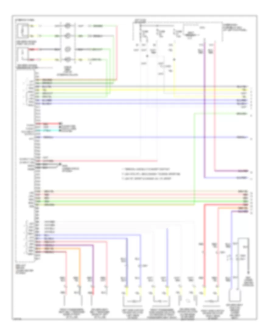Supplemental Restraints Wiring Diagram 1 of 3 for Honda Ridgeline RT 2014