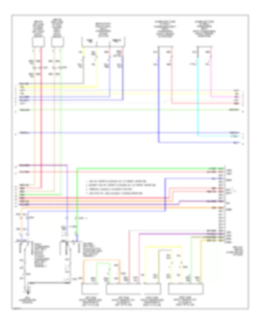 Supplemental Restraints Wiring Diagram 2 of 3 for Honda Ridgeline RT 2014