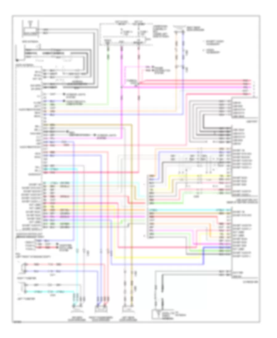 Navigation Wiring Diagram 1 of 2 for Honda Insight EX 2011
