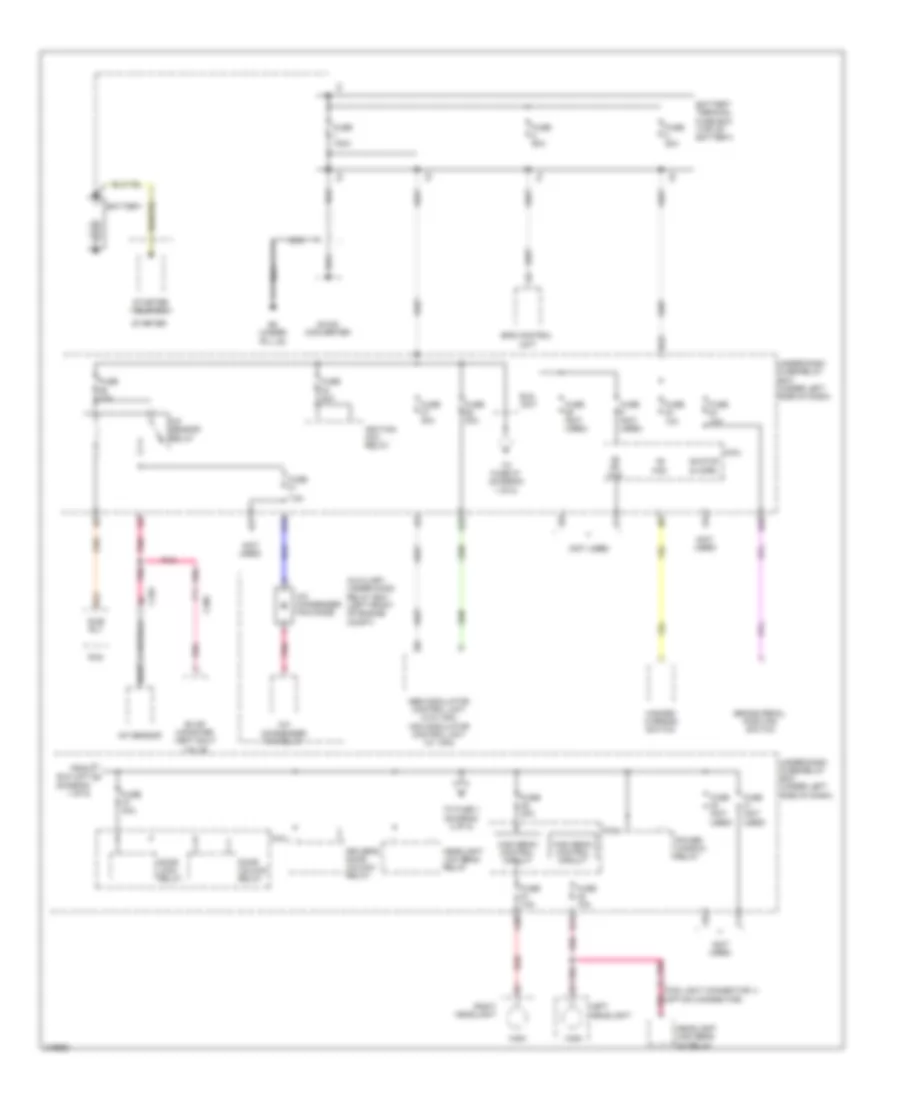 Power Distribution Wiring Diagram 1 of 5 for Honda Insight EX 2011