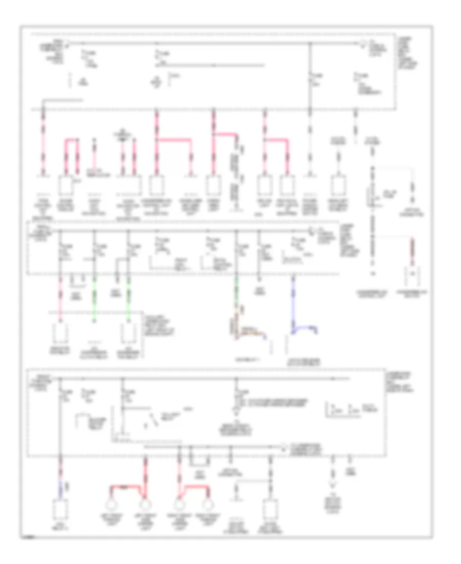 Power Distribution Wiring Diagram 2 of 5 for Honda Insight EX 2011