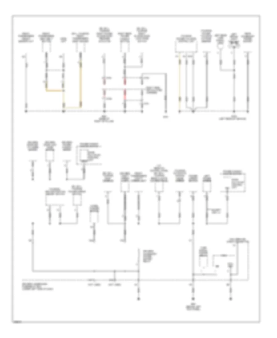 Ground Distribution Wiring Diagram 4 of 4 for Honda Odyssey Touring 2006