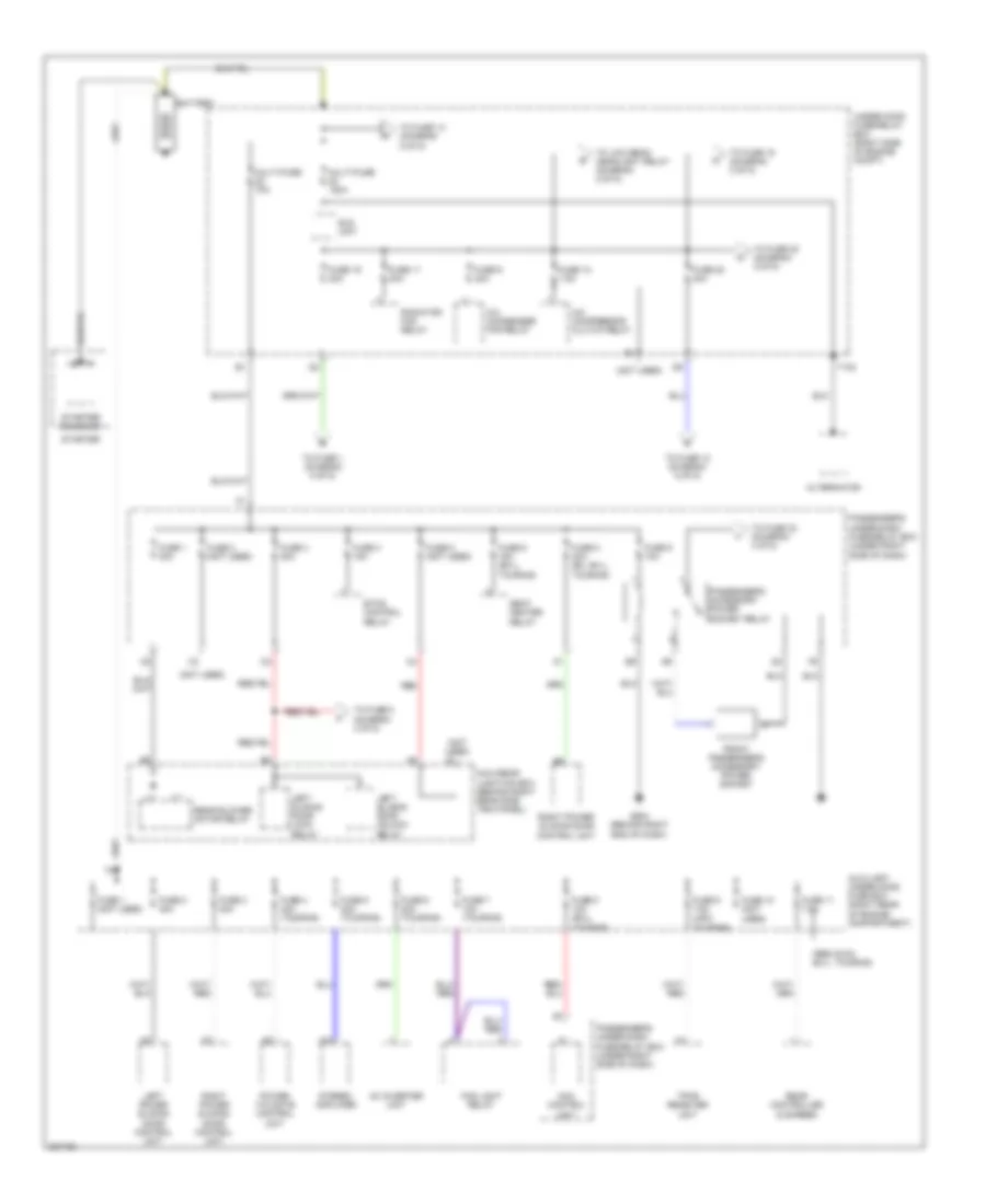 Power Distribution Wiring Diagram 1 of 5 for Honda Odyssey Touring 2006