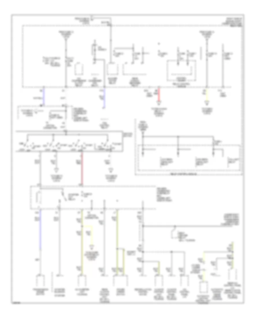 Power Distribution Wiring Diagram 2 of 5 for Honda Odyssey Touring 2006