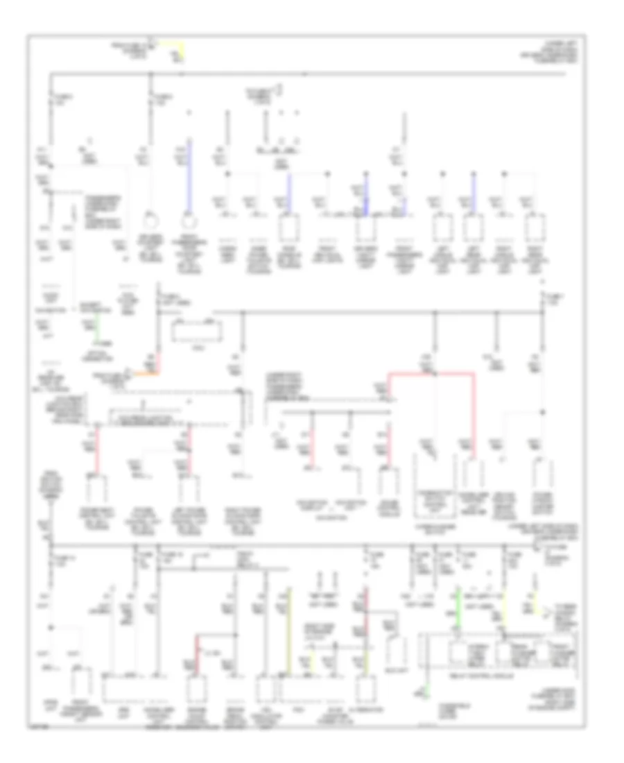Power Distribution Wiring Diagram (3 of 5) for Honda Odyssey Touring 2006