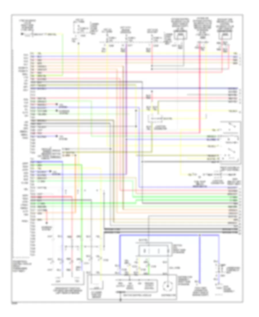 2.3L, Engine Performance Wiring Diagrams (1 of 3) for Honda Prelude VTEC 1996