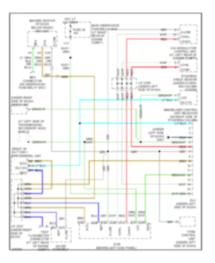 Computer Data Lines Wiring Diagram for Honda S2009 2000