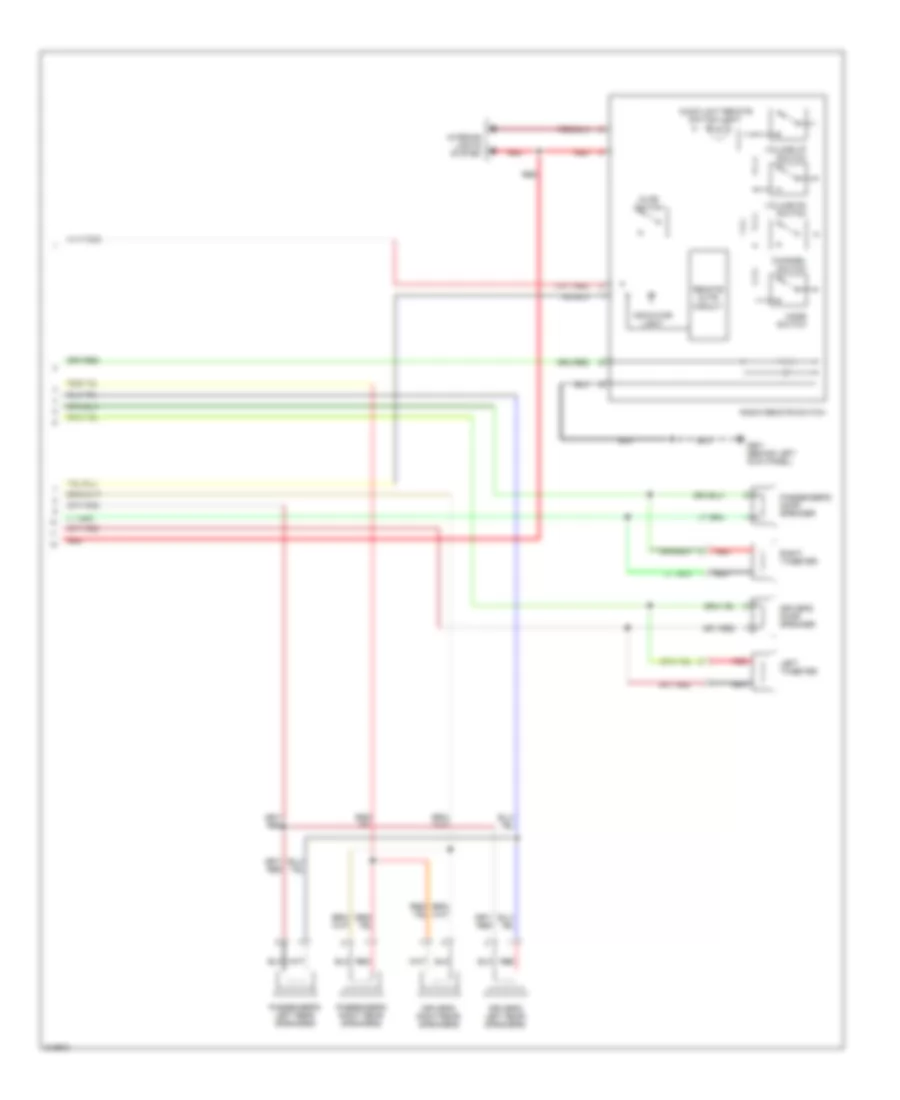 Radio Wiring Diagram, USA without CD Changer  with Satellite Radio (2 of 2) for Honda S2000 2009