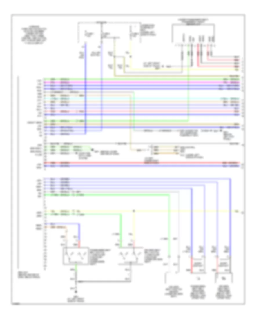 Supplemental Restraints Wiring Diagram 1 of 2 for Honda S2009 2000