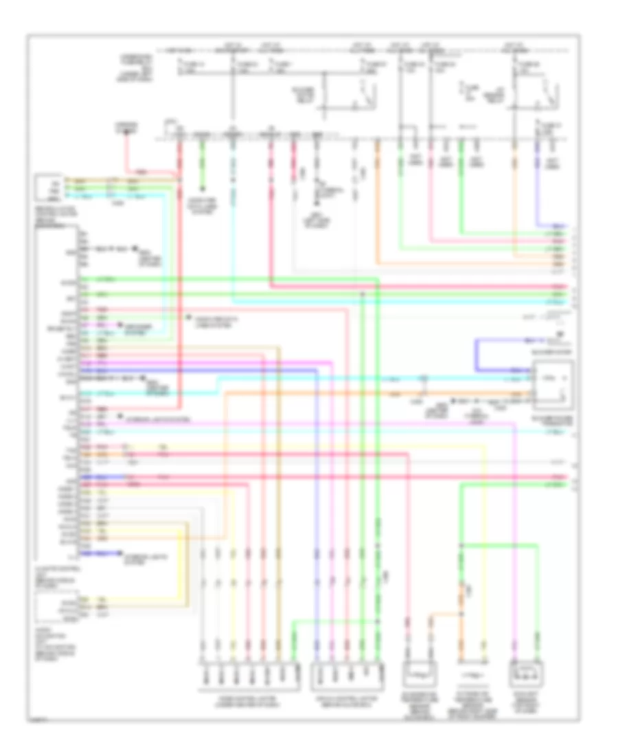Automatic A C Wiring Diagram 1 of 2 for Honda Insight LX 2011