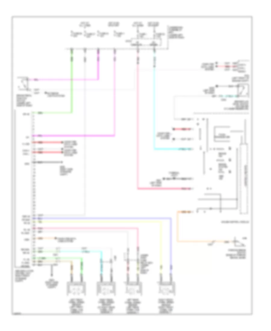 Anti lock Brakes Wiring Diagram without VSA for Honda Insight LX 2011