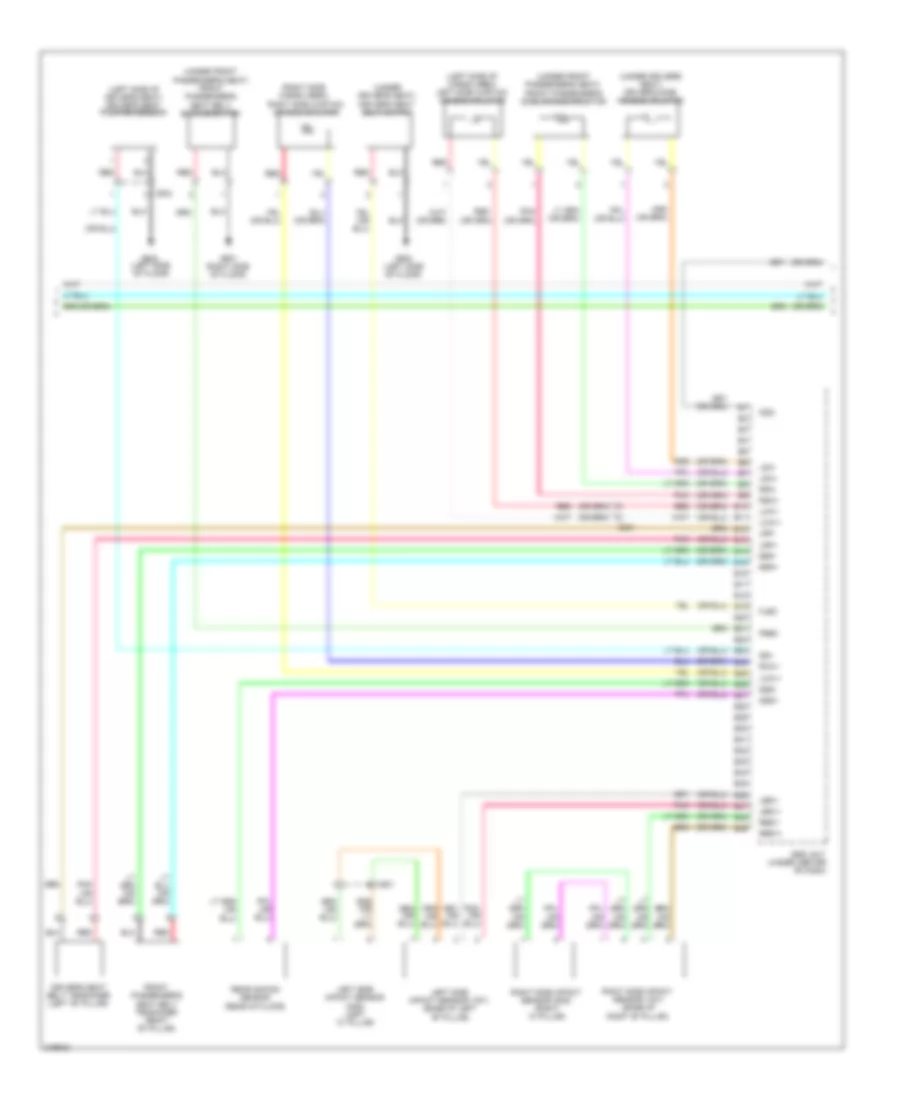 Supplemental Restraints Wiring Diagram 2 of 3 for Honda Insight LX 2011