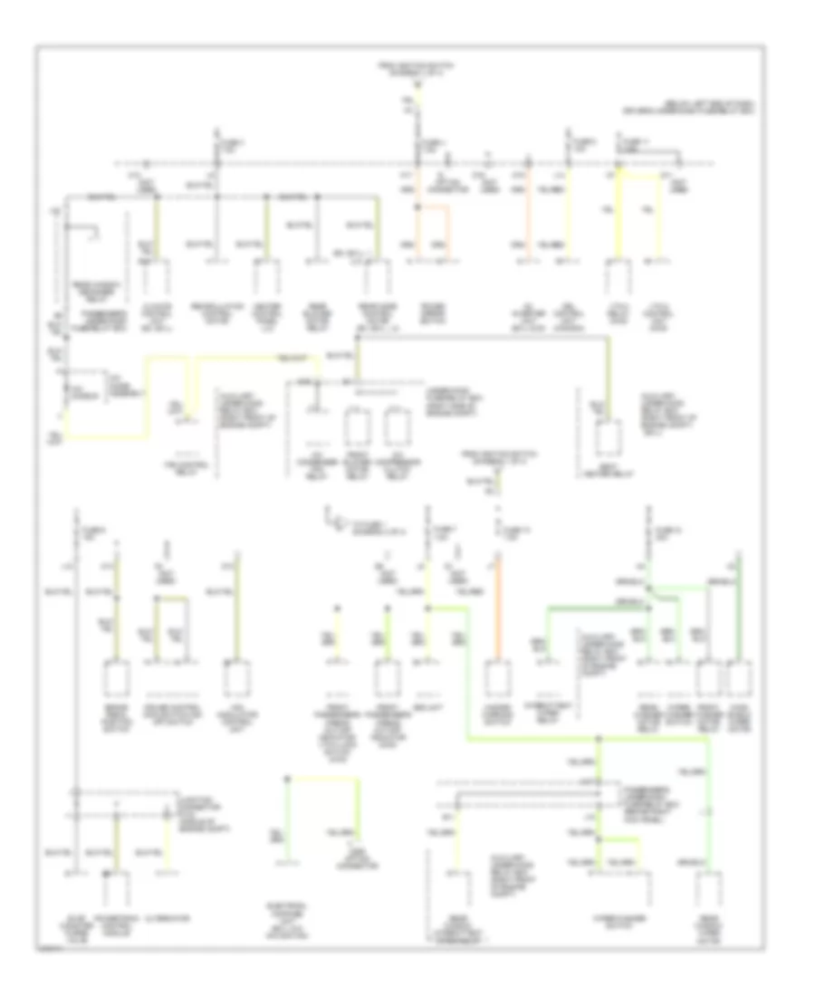 Power Distribution Wiring Diagram 2 of 4 for Honda Pilot EX 2006