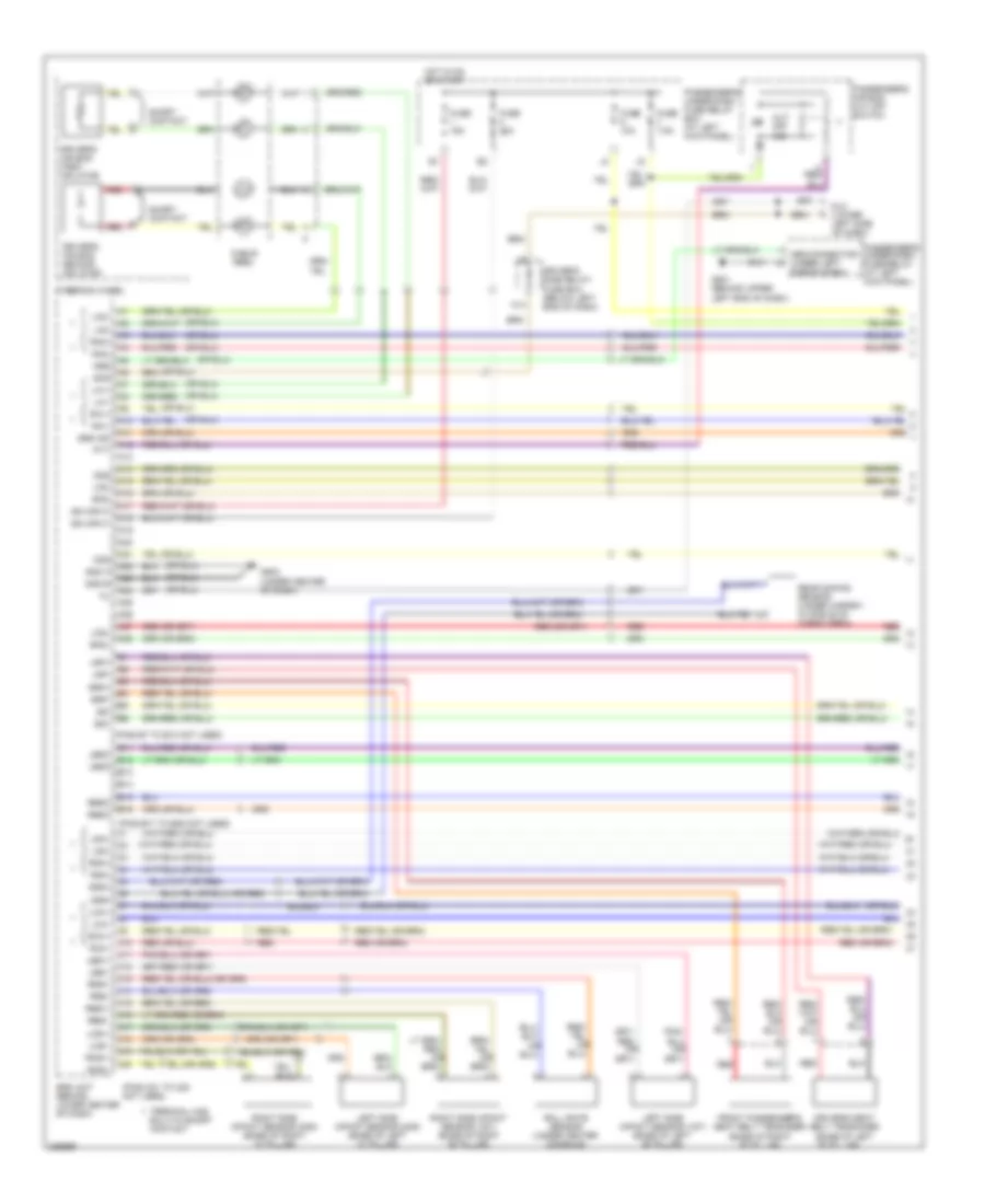 Supplemental Restraints Wiring Diagram 1 of 2 for Honda Pilot EX 2006