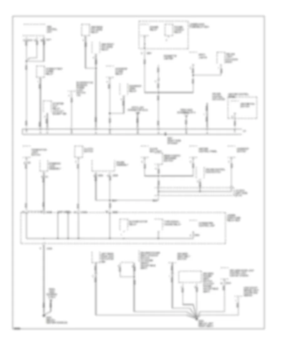 Ground Distribution Wiring Diagram 3 of 4 for Honda Accord DX 1997