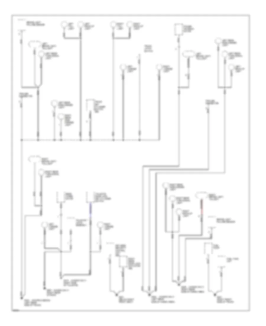 Ground Distribution Wiring Diagram 4 of 4 for Honda Accord DX 1997