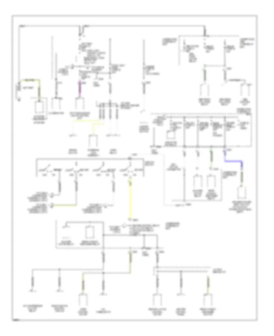 Power Distribution Wiring Diagram 1 of 4 for Honda Accord DX 1997
