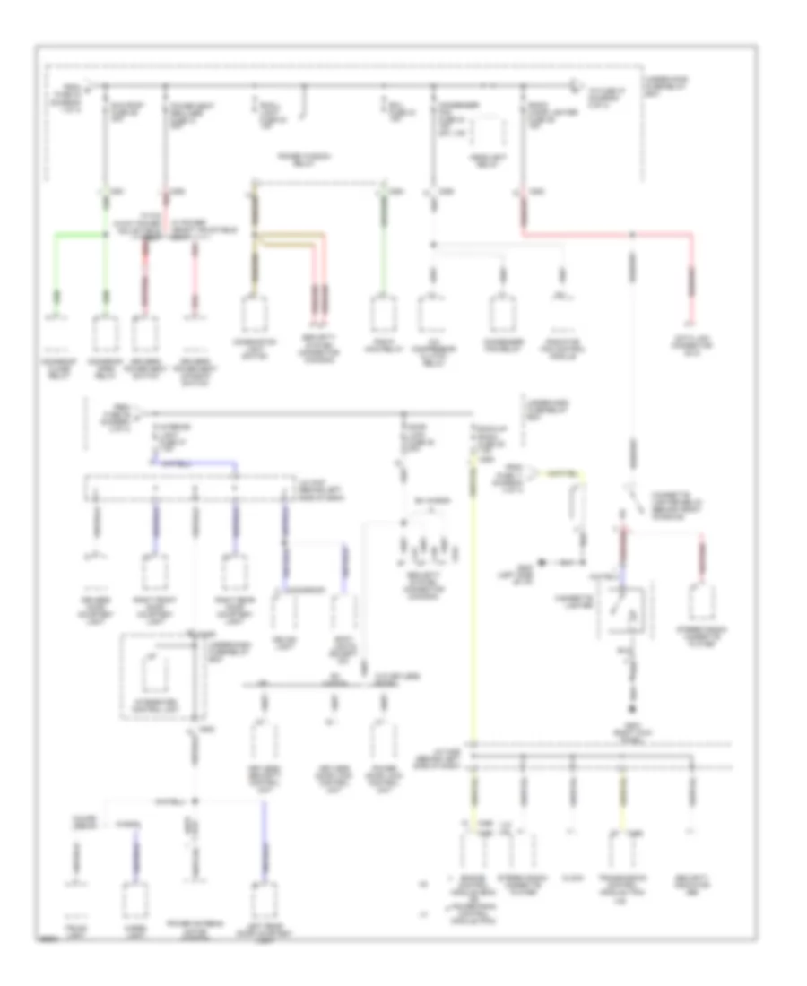 Power Distribution Wiring Diagram 2 of 4 for Honda Accord DX 1997