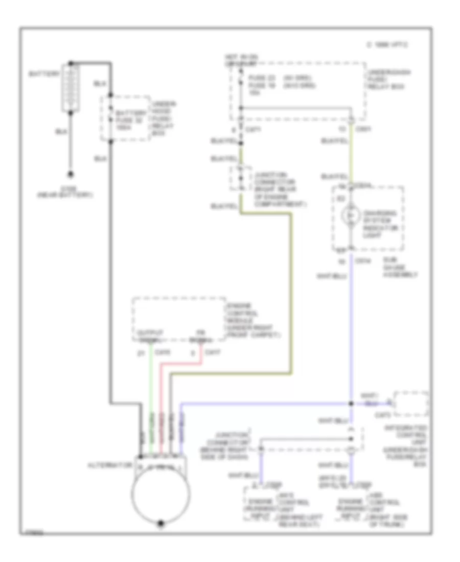 Charging Wiring Diagram for Honda Prelude Si 1992