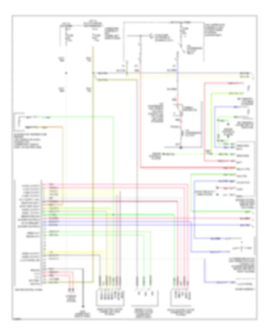 Электросхема кондиционера с ручный управлением (1 из 2) для Honda SCR 2009 2000