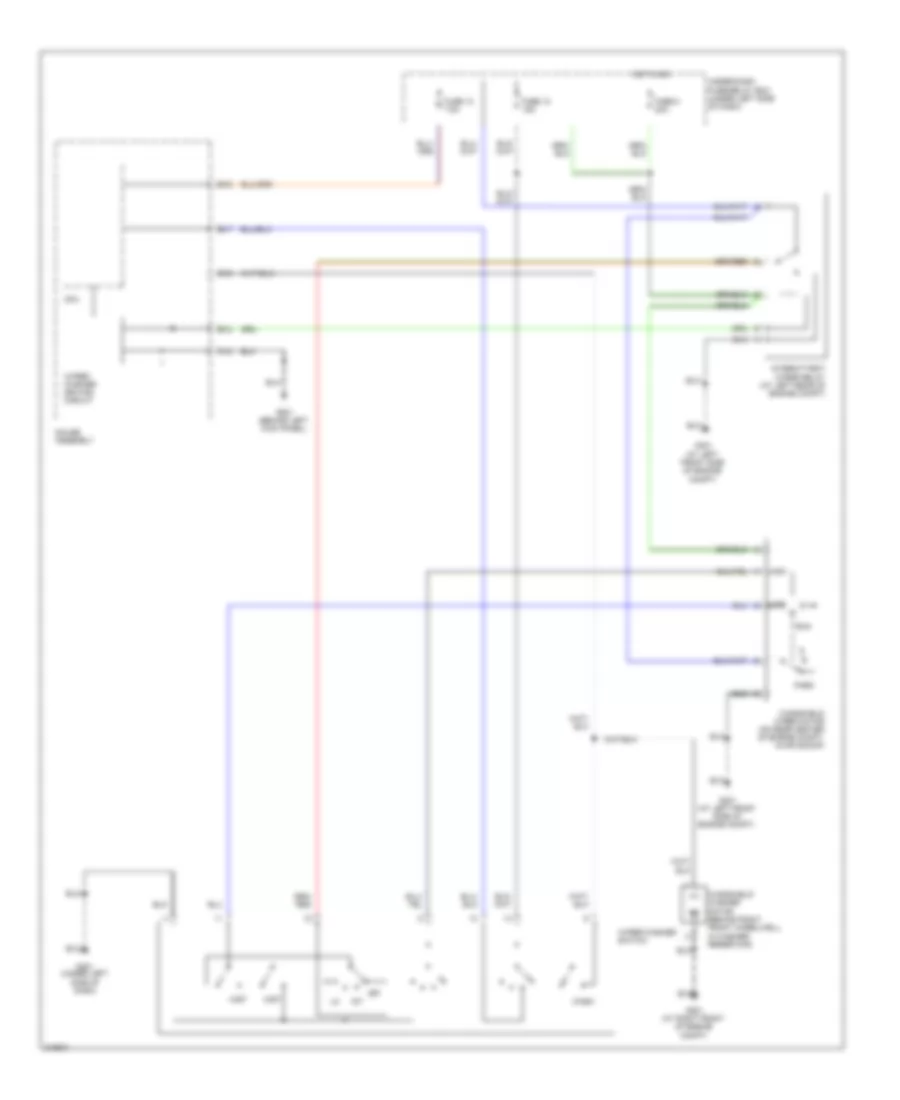 Электросхема стеклоочистителя, дворников и омывателя для Honda S2000 CR 2009