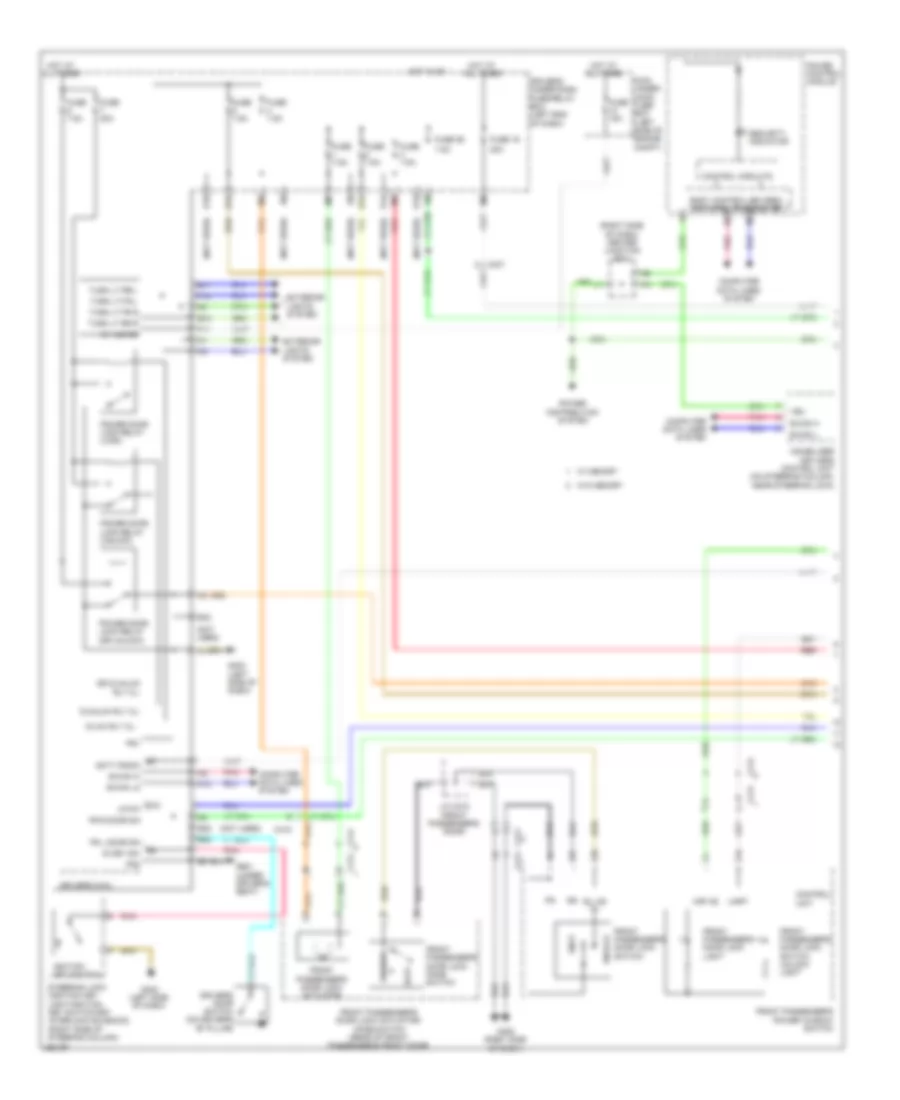 Forced Entry Wiring Diagram 1 of 3 for Honda Odyssey EX 2011