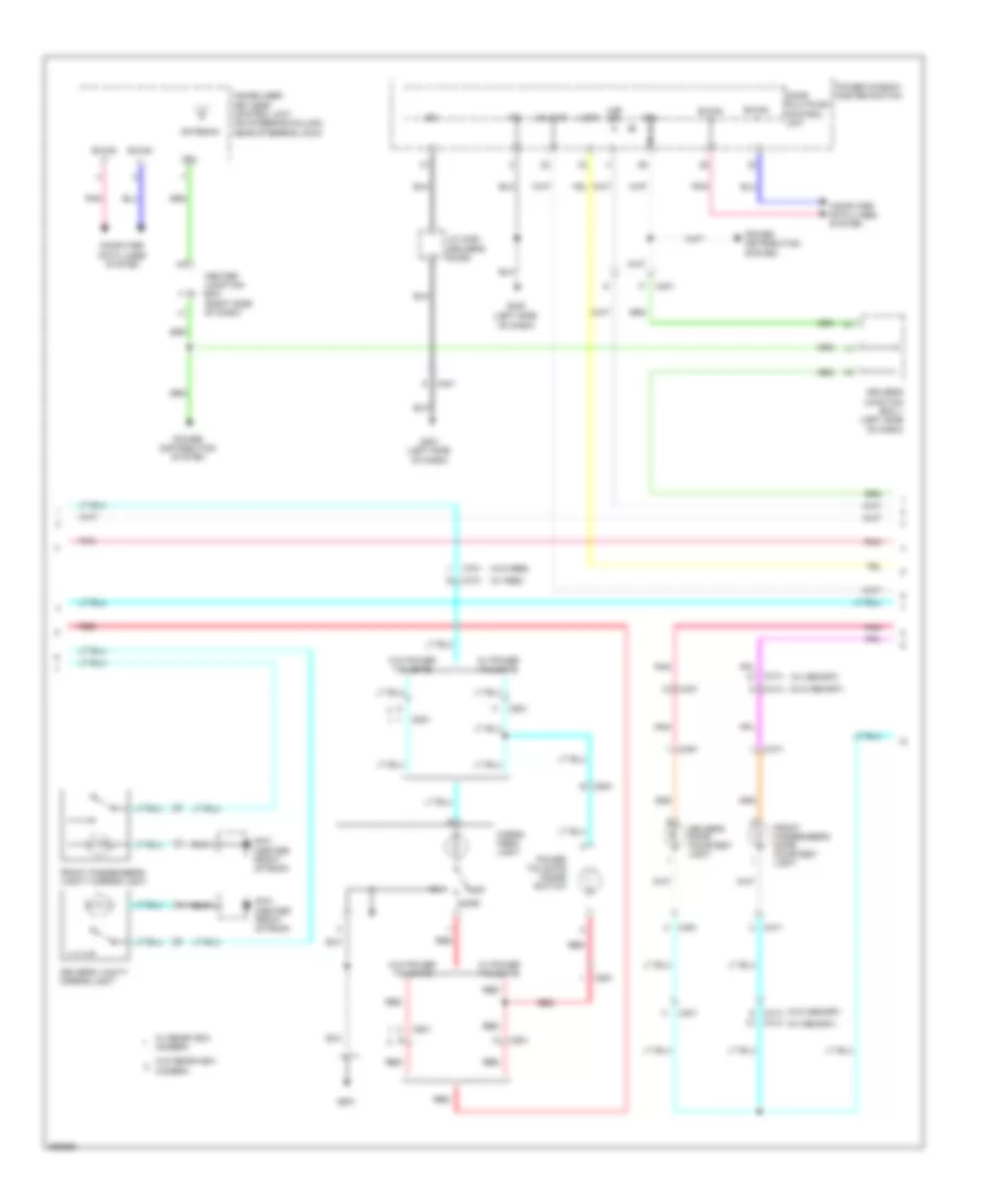 Courtesy Lamps Wiring Diagram (2 of 4) for Honda Odyssey EX 2011
