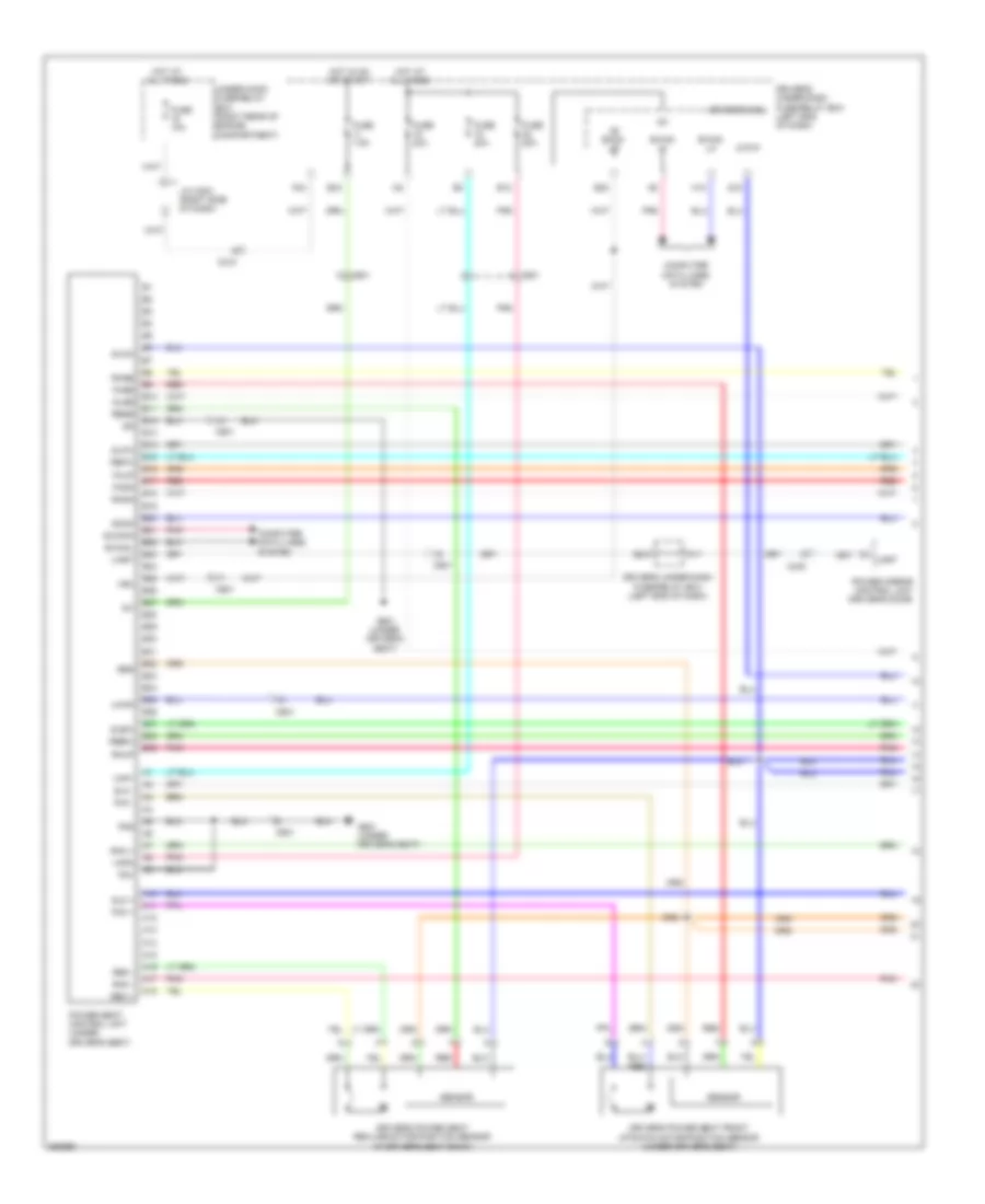 Memory Seat Wiring Diagram (1 of 3) for Honda Odyssey EX 2011
