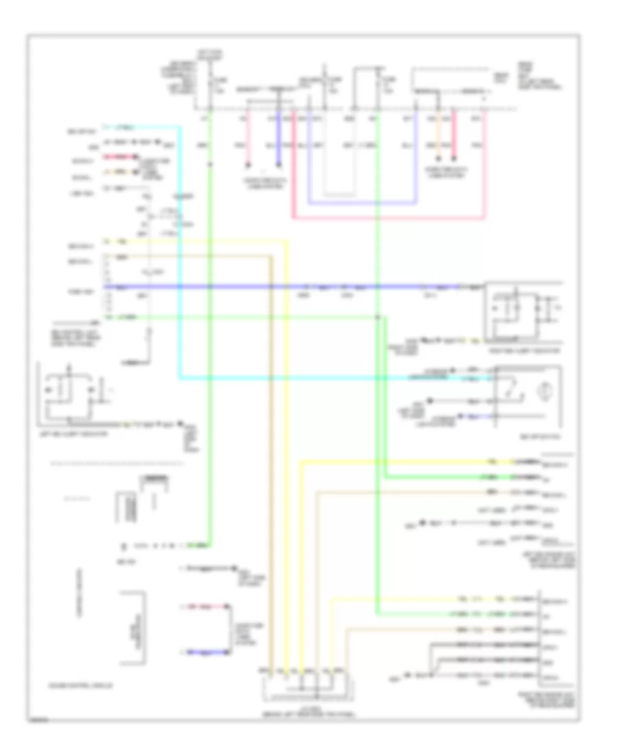 Blind Spot Information System Wiring Diagram for Honda Odyssey EX 2011