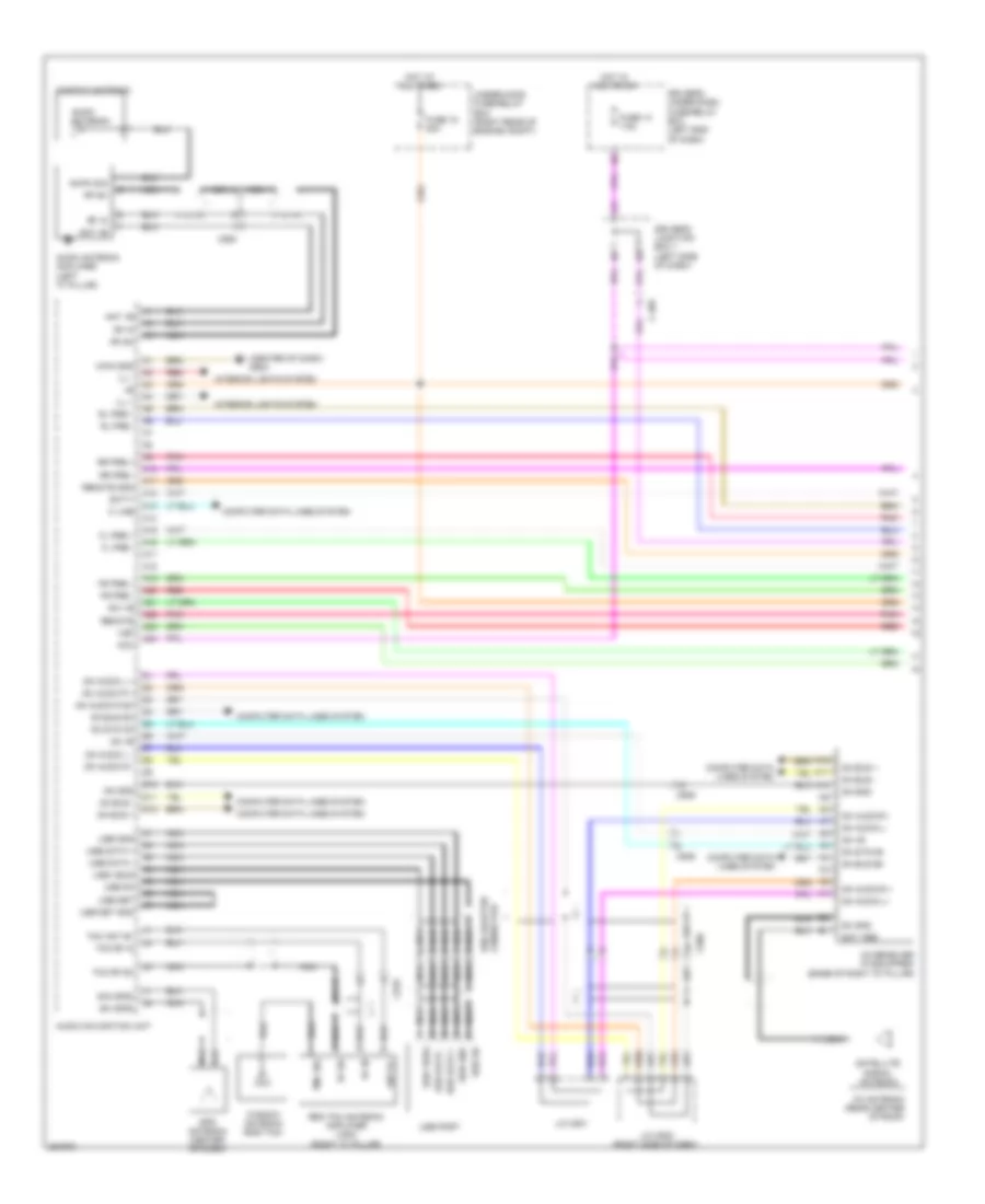 Navigation Wiring Diagram 1 of 5 for Honda Odyssey EX 2011
