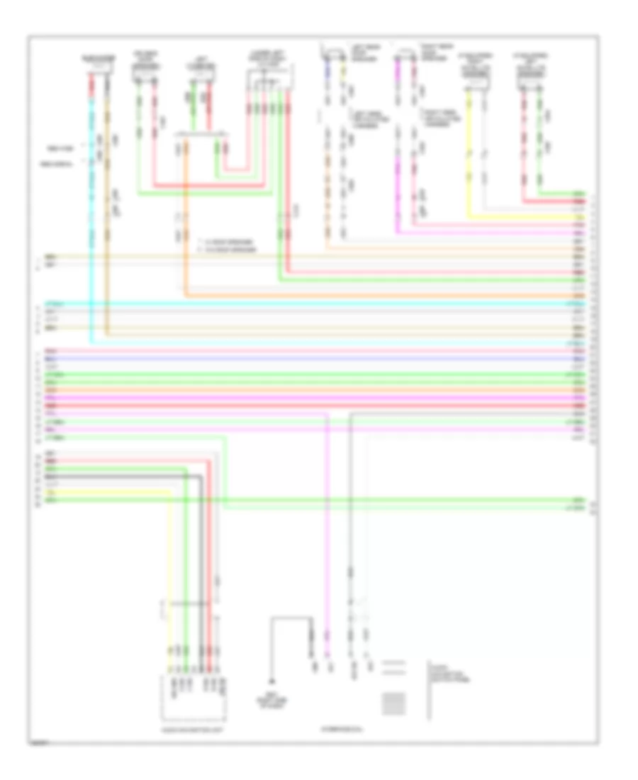 Navigation Wiring Diagram (3 of 5) for Honda Odyssey EX 2011