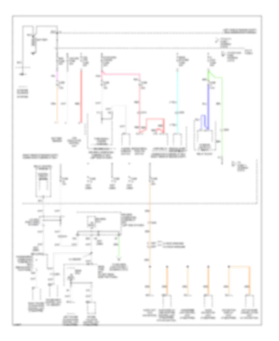 Power Distribution Wiring Diagram 1 of 9 for Honda Odyssey EX 2011