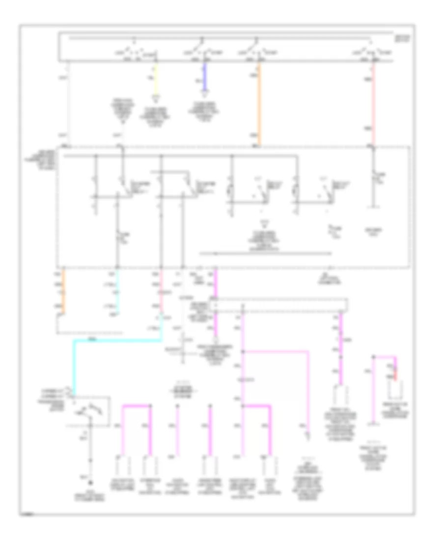 Power Distribution Wiring Diagram (5 of 9) for Honda Odyssey EX 2011